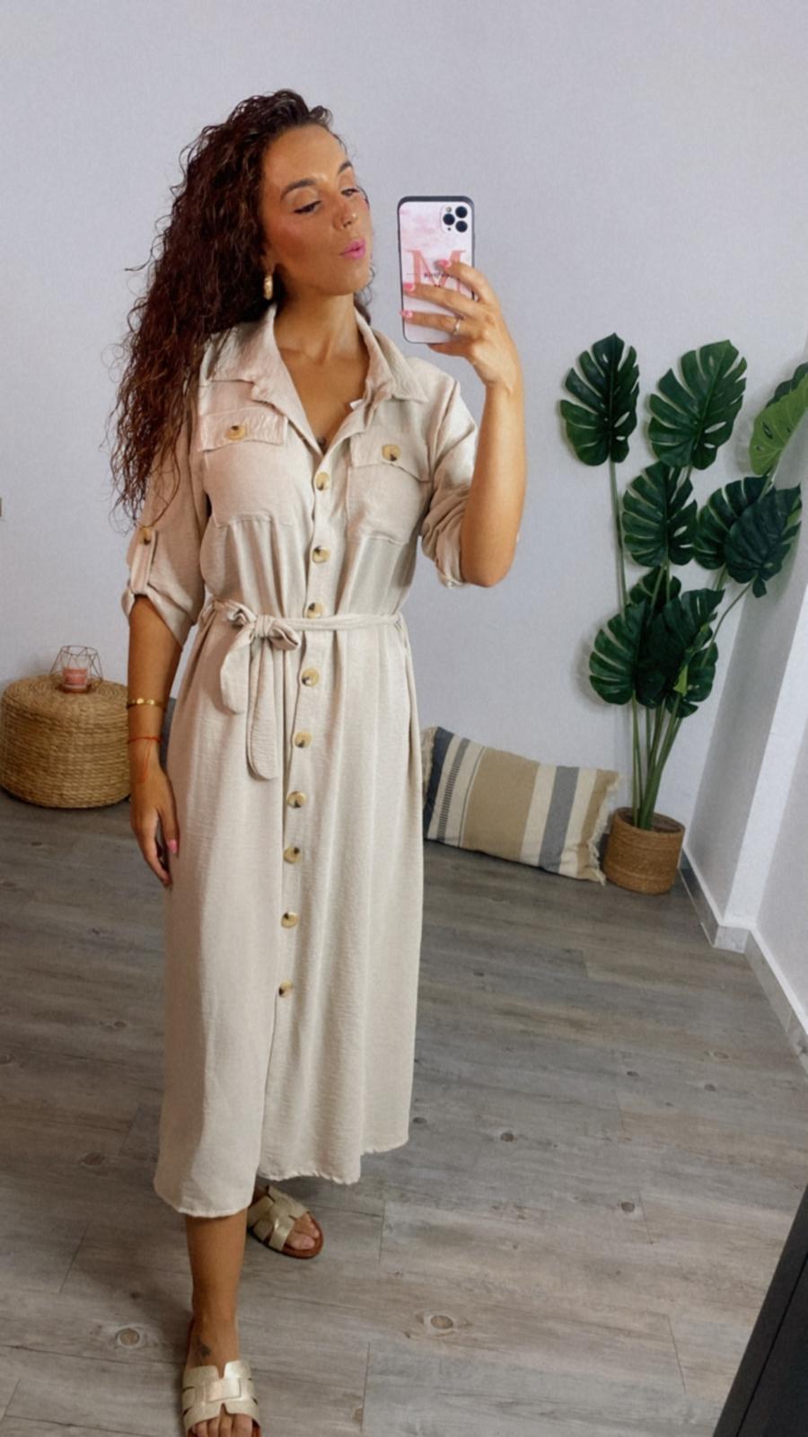 VESTIDO SAFARI (varios colores)